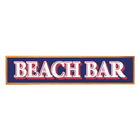 Beach Bar Framed Barnwood Sign