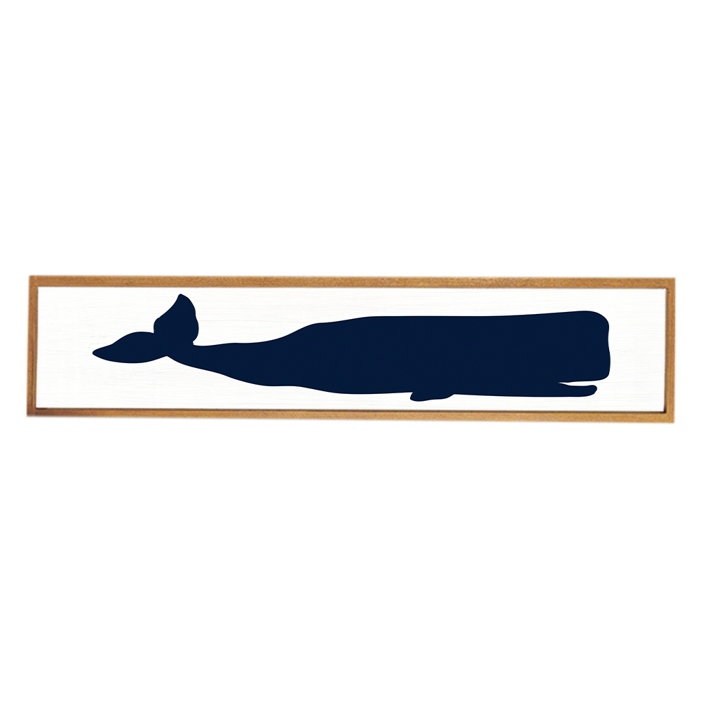 Whale Barn Wood Sign
