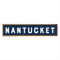 Bold Navy Personalized Barn Wood Sign