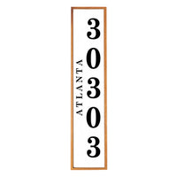 Town And Zip Code Personalized Barn Wood Sign