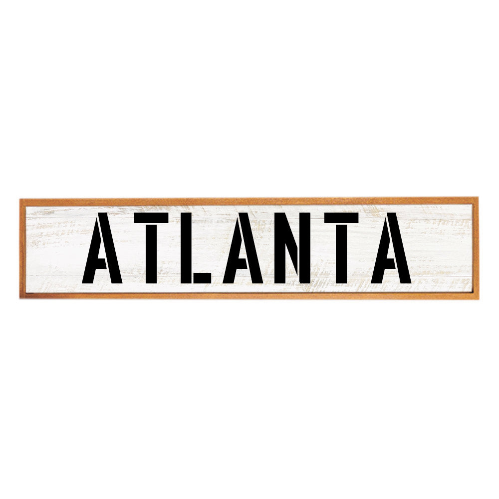 Stencil White Personalized Barn Wood Sign