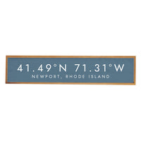 Modern Coordinates Personalized Barn Wood Sign