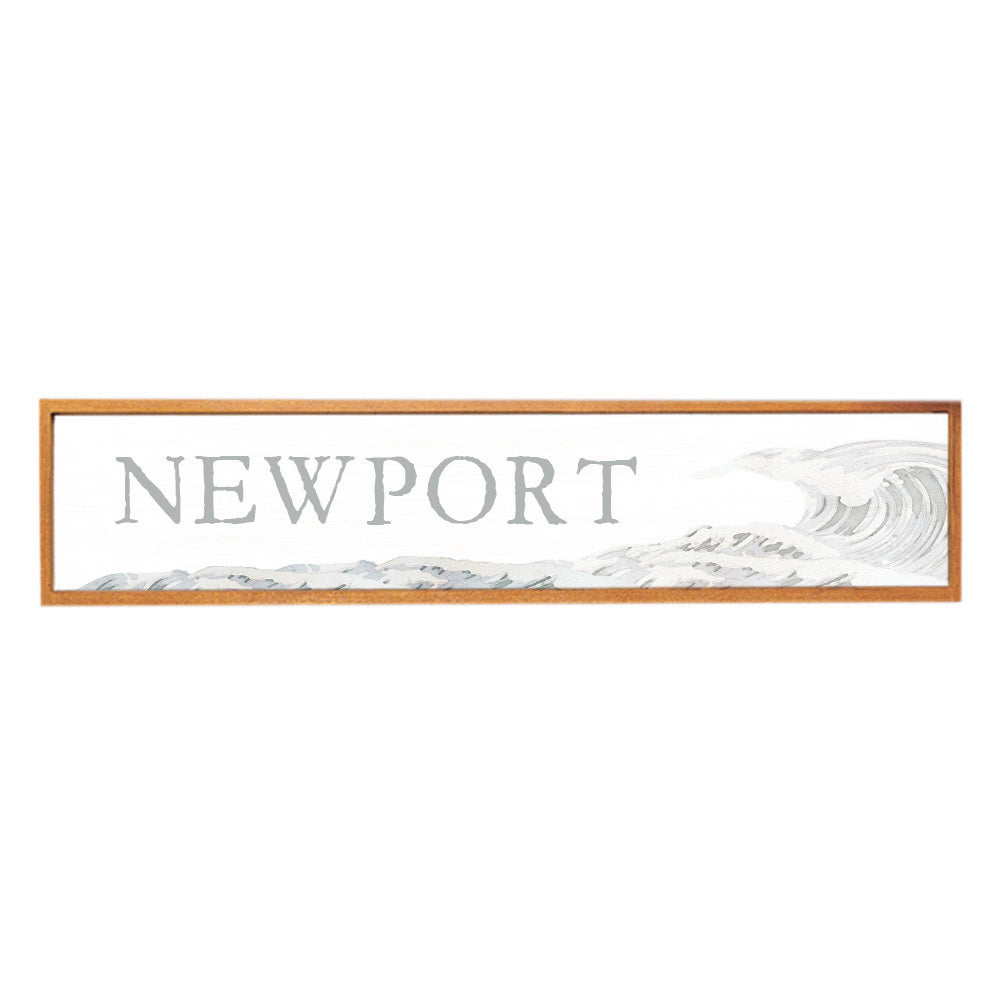 Coastal Wave Personalized Barn Wood Sign