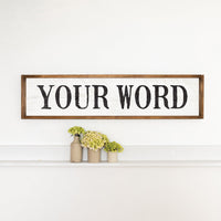 Distressed White Personalized Barn Wood Sign