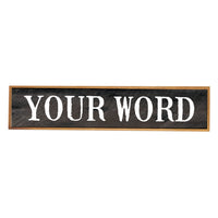 Distressed Black Personalized Barn Wood Sign