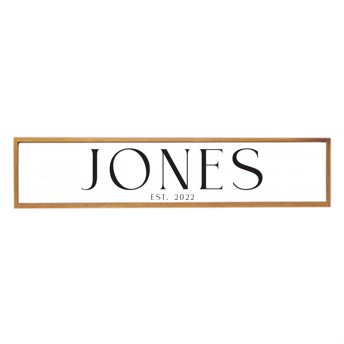 Family Name Established White Personalized Barn Wood Sign
