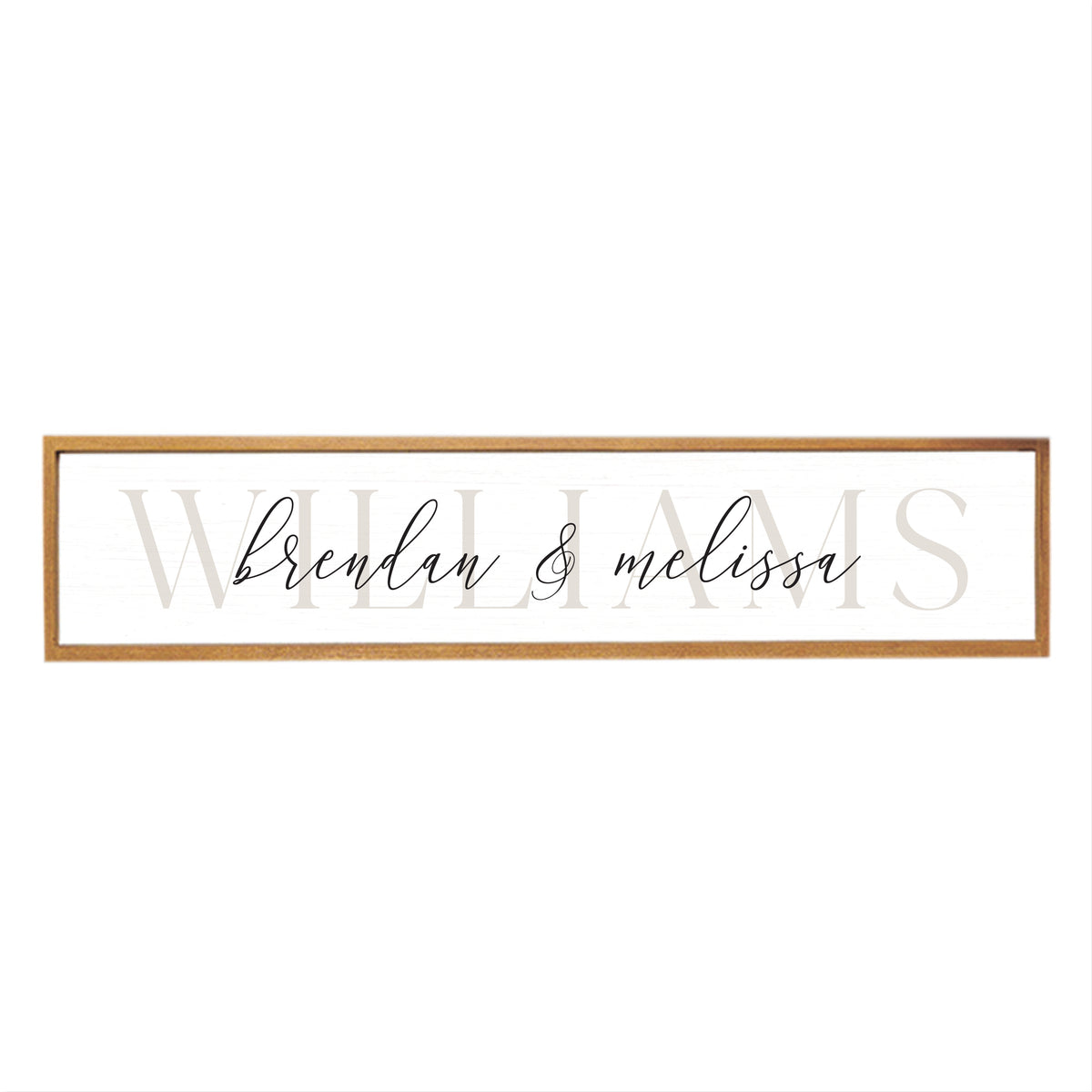 Wedding Script Personalized Barn Wood Sign