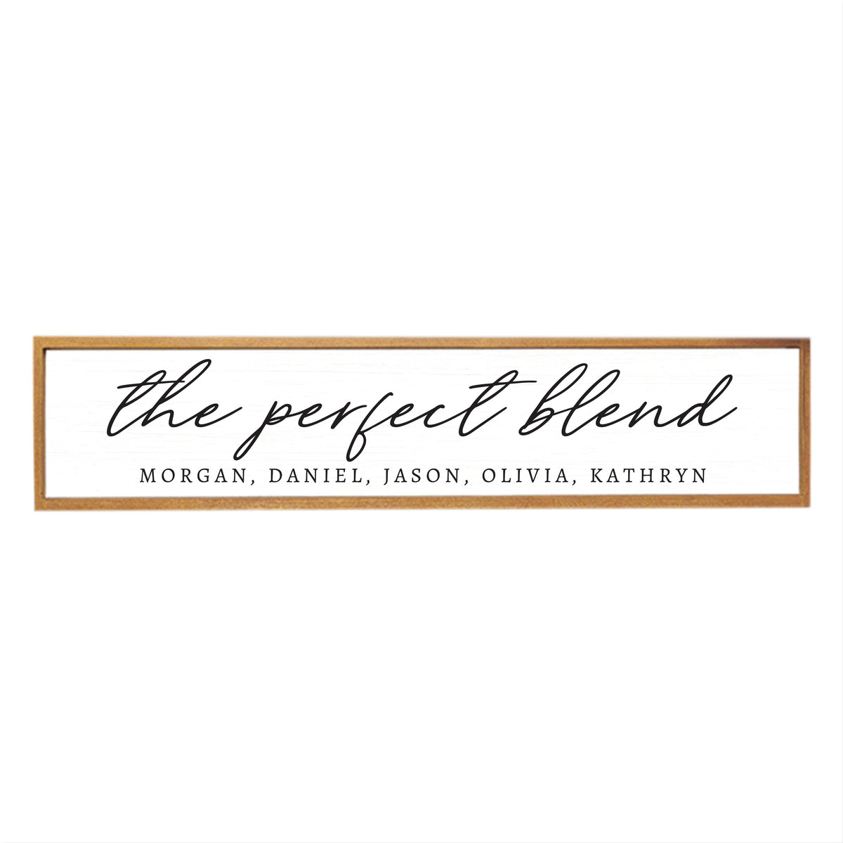 The Perfect Blend Personalized Barn Wood Sign