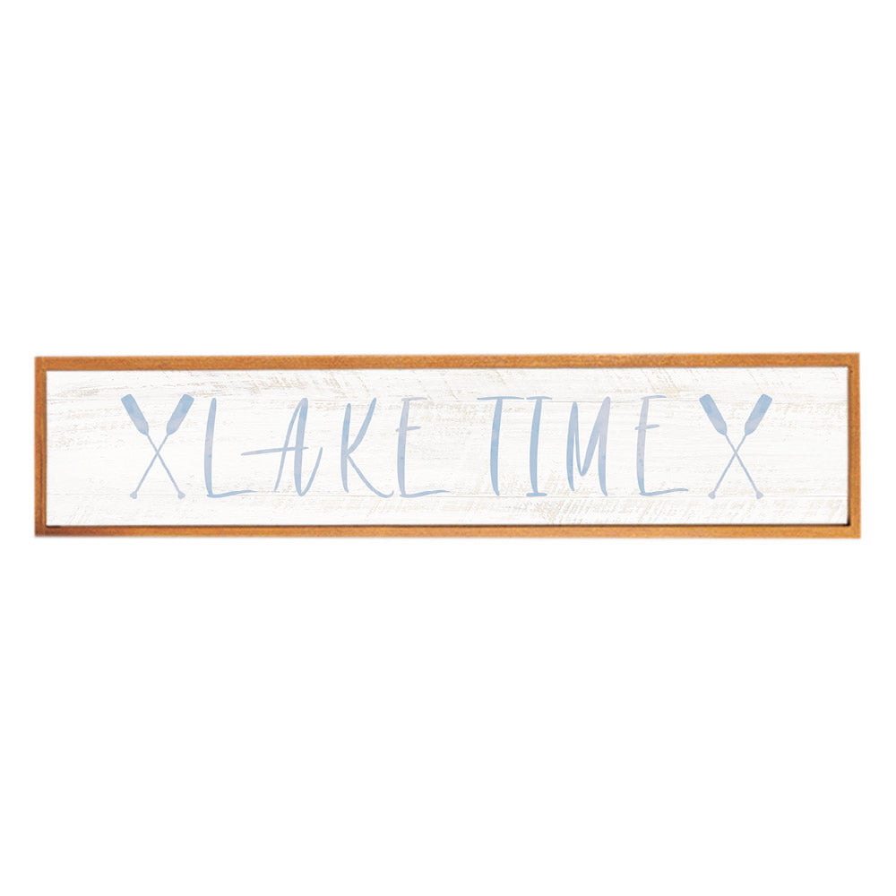 Lake Time Oars Barn Wood Sign
