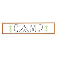 Framed Camp Tent Barnwood Sign