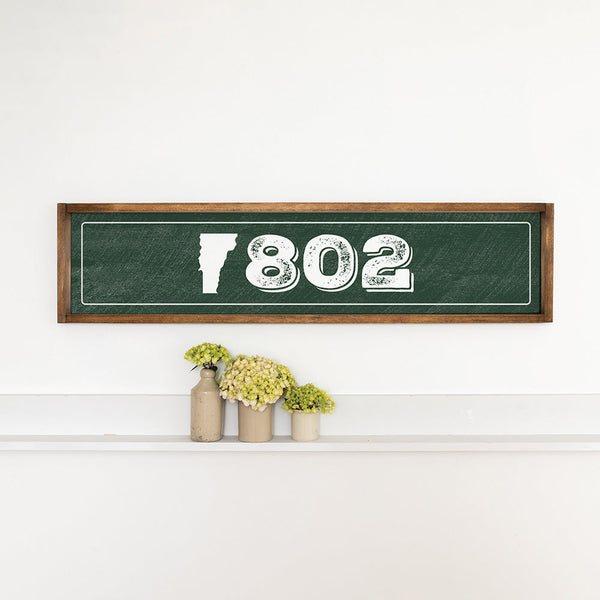 Vermont 802 Barn Wood Sign