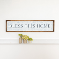 Bless This Home Barnwood Sign