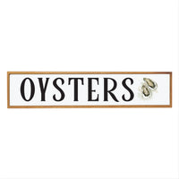 Watercolor Oysters Barn Wood Sign