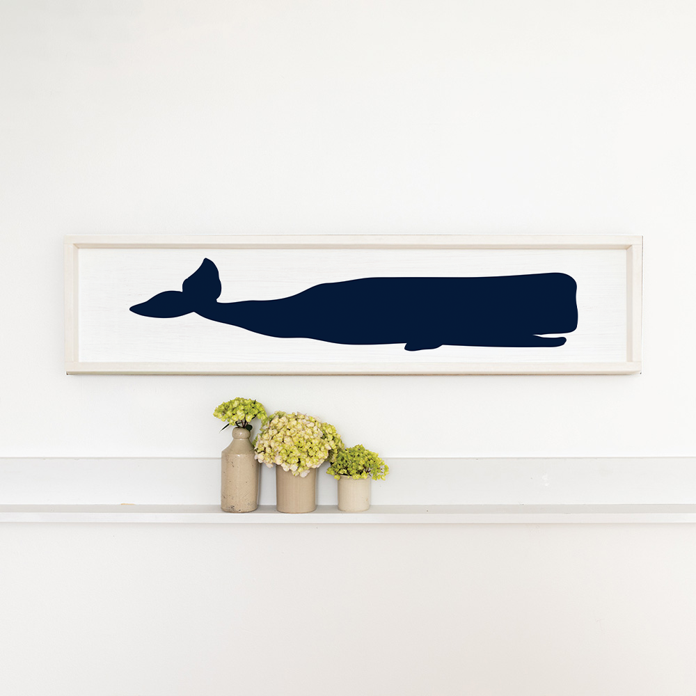 Whale Barn Wood Sign