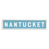 Bold Surf Blue Personalized Barn Wood Sign