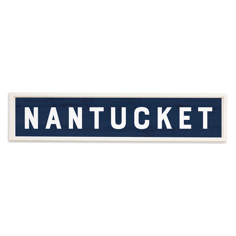 Bold Navy Personalized Barn Wood Sign