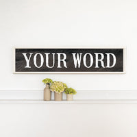 Distressed Black Personalized Barn Wood Sign
