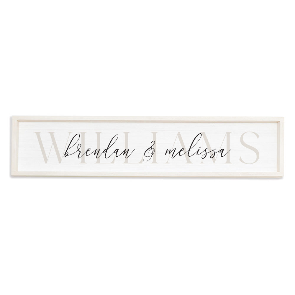 Wedding Script Personalized Barn Wood Sign