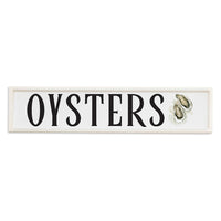 Watercolor Oysters Barn Wood Sign