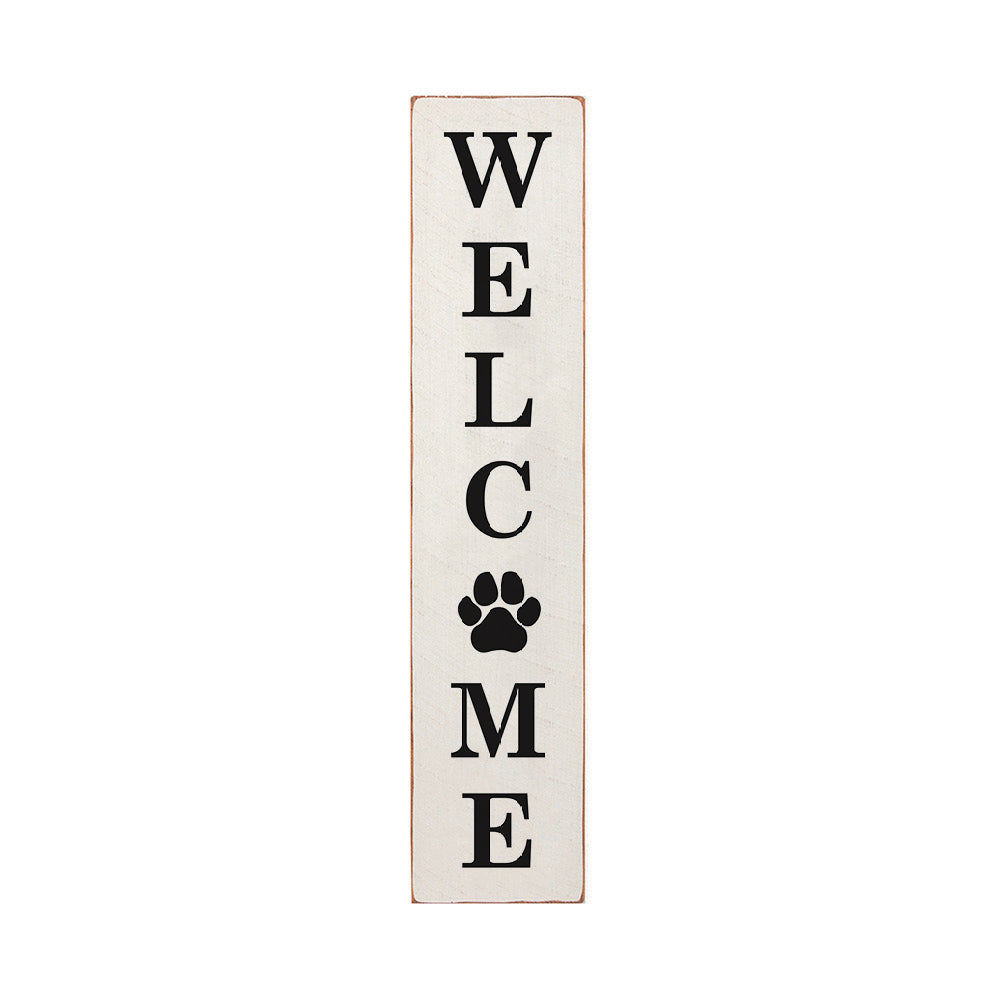 Paw Welcome Barn Wood Sign
