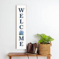 Hydrangea Welcome Barn Wood Sign