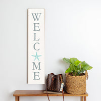 Watercolor Starfish Home Barn Wood Sign