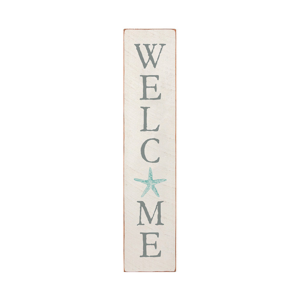 Watercolor Starfish Home Barn Wood Sign