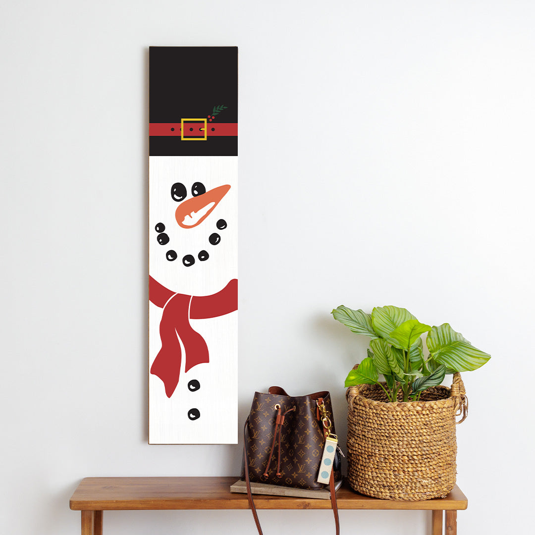 Snowman Barnwood Sign