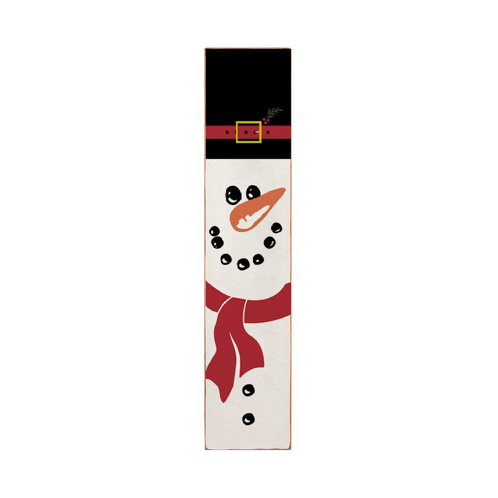 Snowman Barnwood Sign