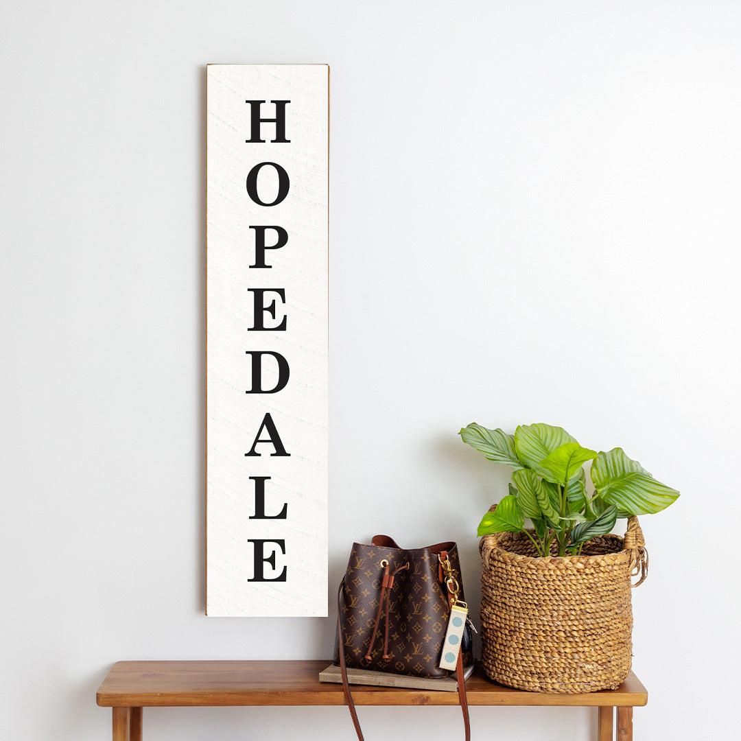 Antique White Personalized Barn Wood Sign
