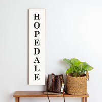 Antique White Personalized Barn Wood Sign
