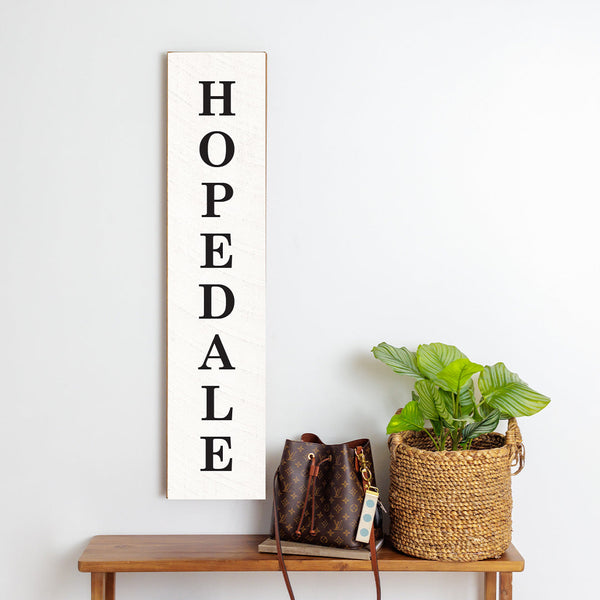 Antique White Personalized Barn Wood Sign