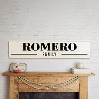 Personalized White/Black With Word Under Barn Wood Sign