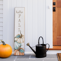 Hello Fall Barnwood Sign