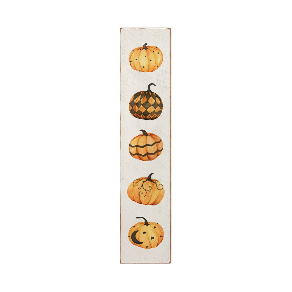 Four Fall Pumpkin Barnwood Sign