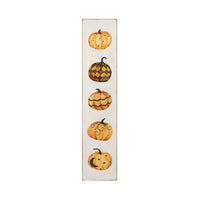 Four Fall Pumpkin Barnwood Sign