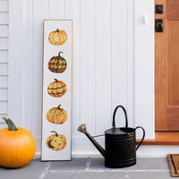 Four Fall Pumpkin Barnwood Sign
