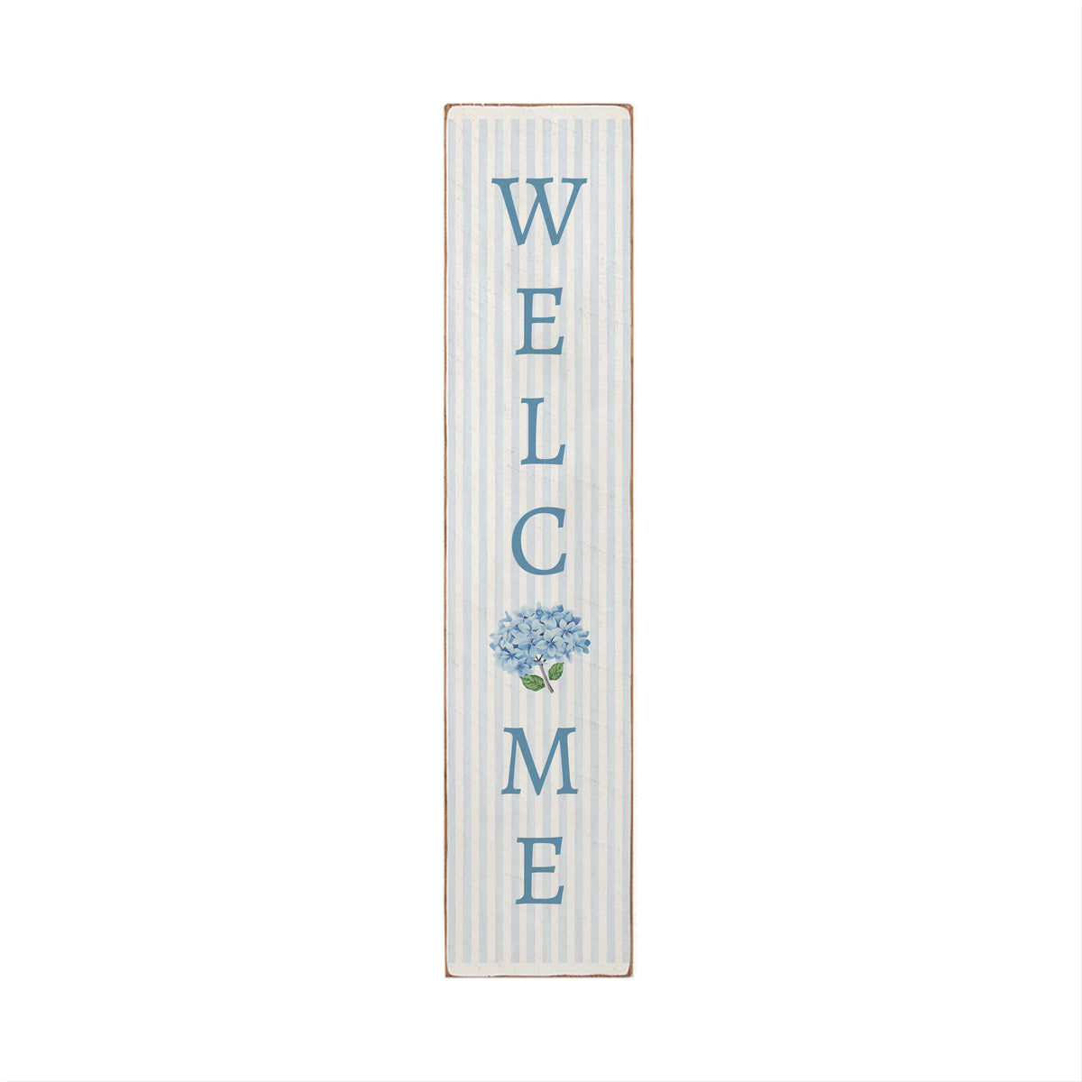 Blooming Hydrangea Welcome Barn Wood Sign