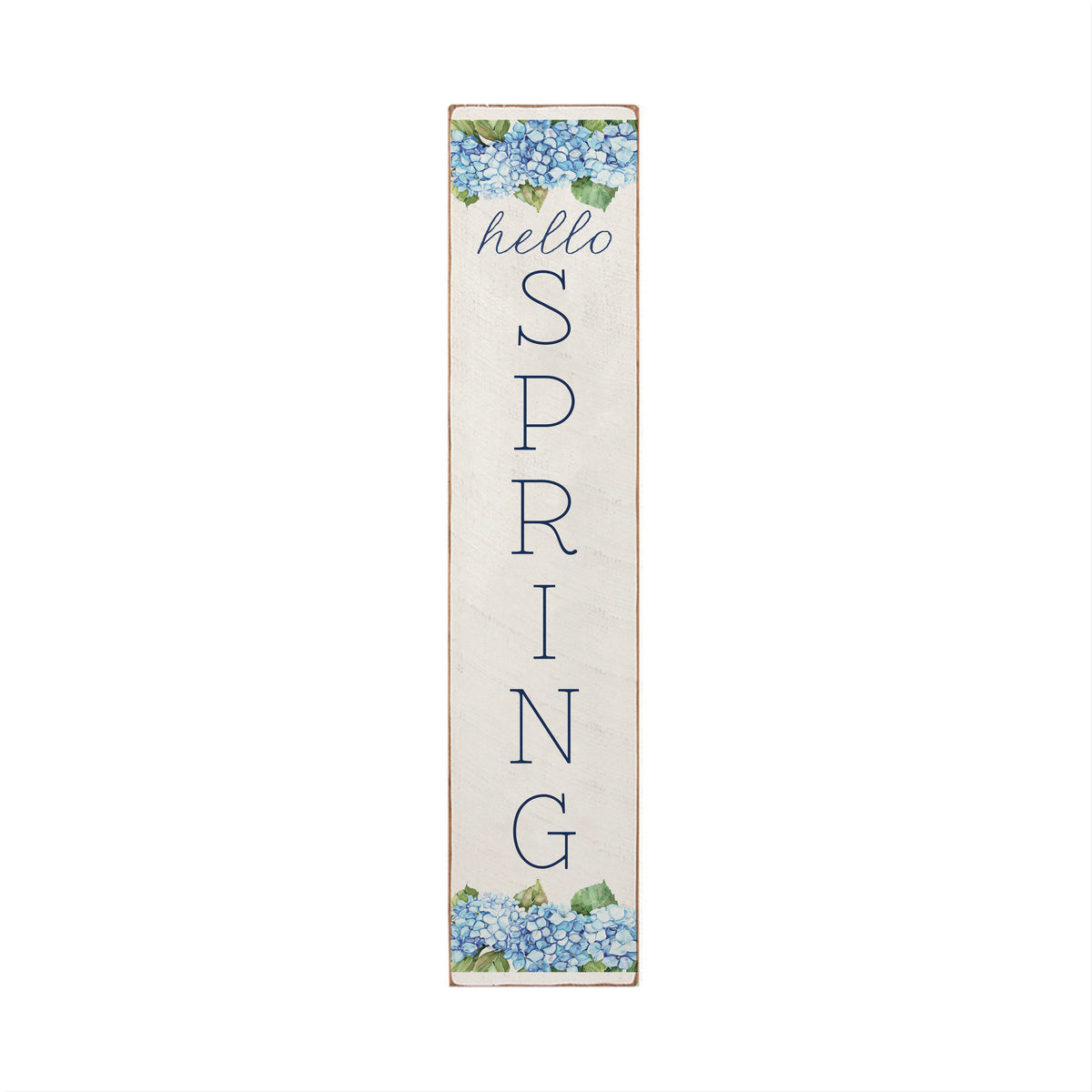 Hello Spring Hydrangea Bloom Barn Wood Sign