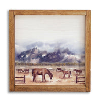 Horse Pasture Wall Art