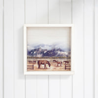 Horse Pasture Wall Art