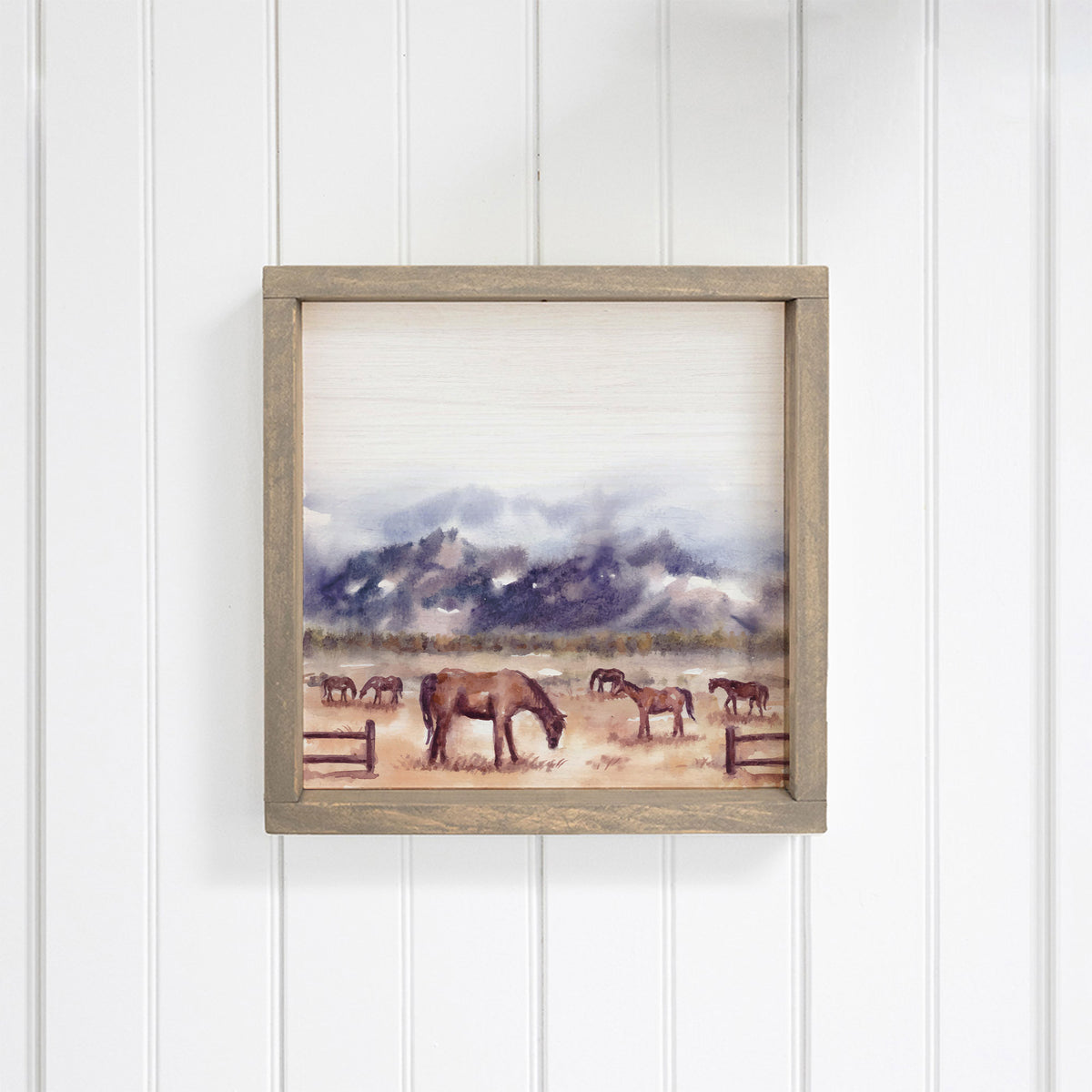 Horse Pasture Wall Art