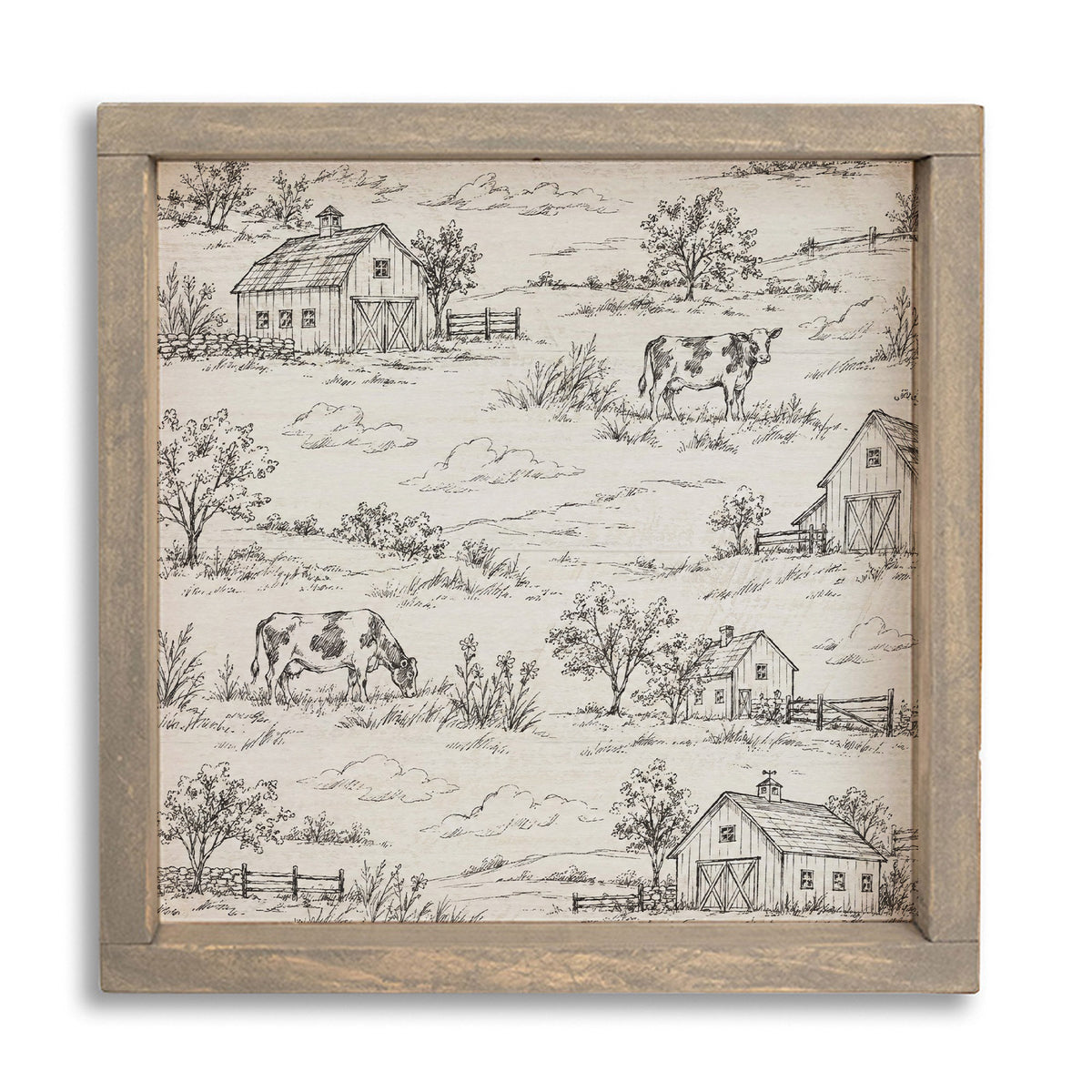 Farm Sketch Wall Art