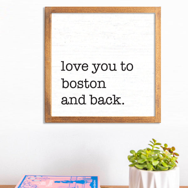 Love You To Personalized Wall Art