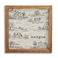 Farm Sketch Personalized Wall Art
