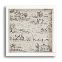 Farm Sketch Personalized Wall Art