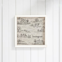 Farm Sketch Personalized Wall Art