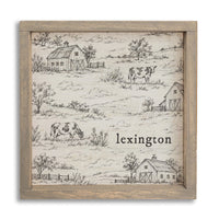 Farm Sketch Personalized Wall Art