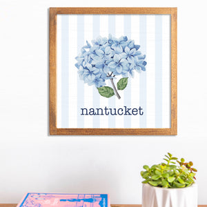 Endless Summer Hydrangea 12" x 12" Personalized Wall Art