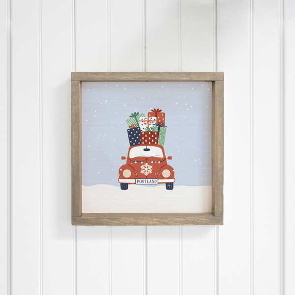 Personalized Holiday Haul Wall Art